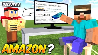 ORDERING PRODUCTS FROM AMAZON in Minecraft [upl. by Breh287]