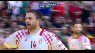 Hrvatska  Španjolska  Rukomet EURO 2012 Drago Ćosić daje gol [upl. by Nataline]