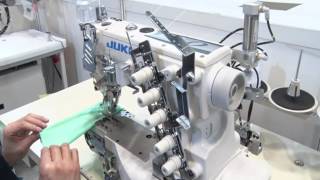 JUKI MF7923DH23B56UT57MC37 Coverstitch Machine for Hemming of Polo Shirt [upl. by Alue432]