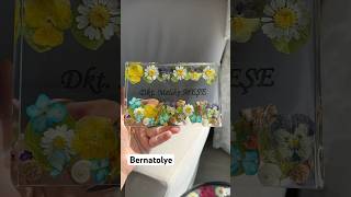 Gerçek çiçeklik Epoksi isimlik yapımı epoksi flowers reklam epoksirecine resinart epoxy [upl. by Mellie]