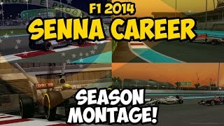 F1 2014 Senna Career Part 13  Season Montage [upl. by Maillil]