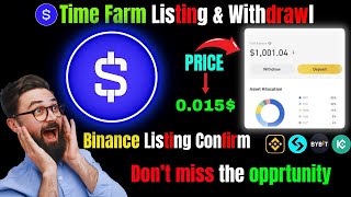 Time Farm Airdrop Listing Date  Time Farm Airdrop Withdrawal  Time farm answer today [upl. by Nageek]