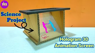 How to make 3d Hologram projector  3D transparent screen hologram box [upl. by Atima971]