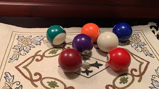 ASMR Sounds of pool table balls hitting each other [upl. by Ahsirak]