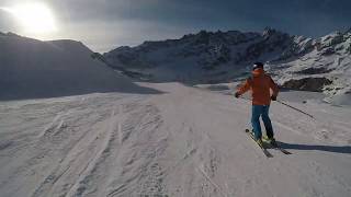 Ventina BreuilCervinia  Ski in Italy  GoPro Hero 5 Black  HD Video [upl. by Wehtam]