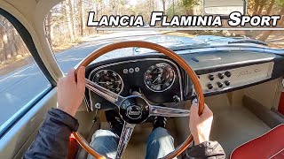 1959 Lancia Flaminia Sport Zagato 1 of 99  Rare Classic Test Drive POV Binaural Audio [upl. by Teplitz]