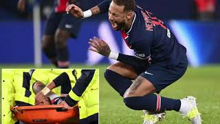 Neymar In Tears After Injury vs Lyon [upl. by Asilanom]