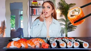 SUSHI MUKBANG  UPDATE LIEFDESLEVEN  Kristina K ❤ [upl. by Klina]