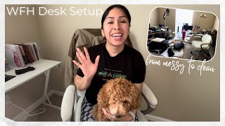 Work from Home Desk Tour  Productive Setup  WFH Desk set up  Home office Space [upl. by Derron337]