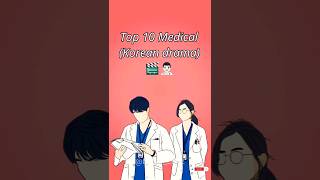 Top 10 Medical  Korean drama  🎬👨🏻‍⚕️✨💖 trending viral youtubeshorts kdramashorts [upl. by Shipman]