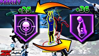 HOW BLINDERS AND DEADEYE BADGE STACK IN NBA 2K22 EXPLAINED PATCH 7 OVERPOWERED GREEN TENDENCY BOOST [upl. by Cacilie]