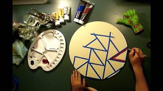 geometric wall art timelapse [upl. by Karolyn322]