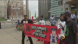 Protesters Rally At Frank Rizzo Statue [upl. by Brazee665]