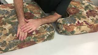 Your Seat Cushion May Need New Foam If It Looks Like This  2 Minute Dacron Wrap Demo [upl. by Gorlin330]