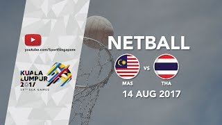 Netball Malaysia 🇲🇾 vs Thailand 🇹🇭  29th SEA Games 2017 [upl. by Eardnoed]