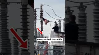 800 homes lose power because of Transformer Girl But what did they shoot her with [upl. by Muir]