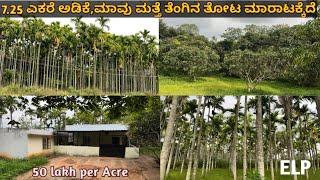 725 Acre ArecaCoconut and Mango Garden for Sale nearby Bangaloreಅಡಿಕೆ ತೋಟ ಮಾರಾಟಕ್ಕಿದೆ7975356662 [upl. by Einberger]