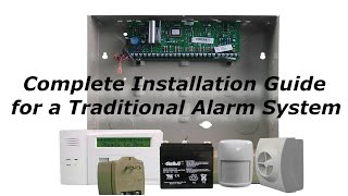 How to Install a Wired Traditional Alarm System in a New Construction Home [upl. by Yllime]