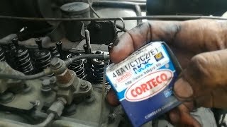 DIESEL ENGINE VALVE SEAL REPLACEMENT ISUZU 4BC2 [upl. by Laeria693]