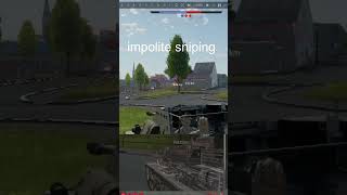 impolite sniping warthunder warthundermemes tank fyp [upl. by Nightingale]