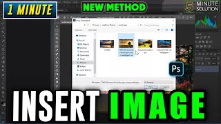 How to insert an image in photoshop 2024 [upl. by Hamid]