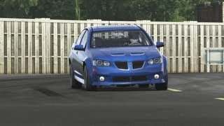 Pontiac G8 GXP Top Gear Test Track [upl. by Jobie630]