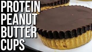 BODYBUILDING PROTEIN PEANUT BUTTER CUPS LowCarb Also [upl. by Eirrak]