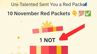 Binance Red Packet code in Binance Today Claim NOT TON TRX Red packet code 10 Nov 2024 [upl. by Aserehs]