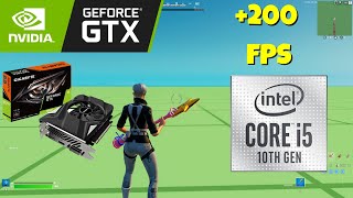 GTX 1650  INTEL i5 10400F  Fortnite Performance Mode  Creative  Chapter 5 Season 1 [upl. by Molohs]