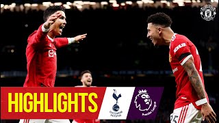 Ronaldo hattrick seals vital win  Manchester United 32 Tottenham  Highlights  Premier League [upl. by Cordalia]