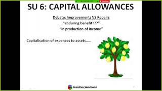 What are Capital Allowances  Taxation in South Africa TAX2601 TAX UNIVERSITY [upl. by Hellah]