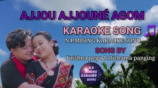 AJJOUAJJOUNEAGOM  MISING KARAOKE TRACK LYRICAL SONG 2024 [upl. by Mor530]