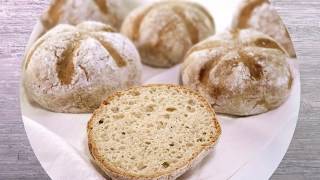 Rezept low carb Sonntagsbrötchen backen  glutenfrei [upl. by Ahsirat134]