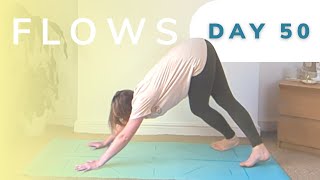 Day 5090  Flow into crossed legs  outer hip stretch [upl. by Anatolio]