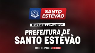 CONCURSO PREFEITURA DE SANTO ESTÃŠVÃƒOBA PLANEJAMENTO DE ESTUDOS [upl. by Natika106]