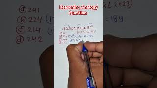 Reasoning Analogy Question ll SSC CGL 2023 Analogy Question ll shorts reasoning [upl. by Giulietta]