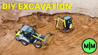 Saving Big with DIY Foundation Excavation and First Concrete Pour  Max Maker Dream Workshop Ep 2 [upl. by Adnorrahs]