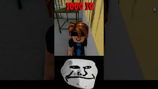 🧠Roblox 1000 IQ MomentTroll Face Memeshorts roblox [upl. by Caniff]