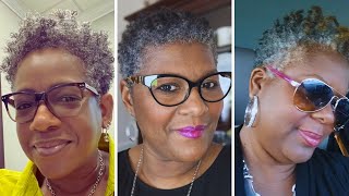 20 Youthful Short Natural Haircuts for Black Women Over 50 [upl. by Giess676]