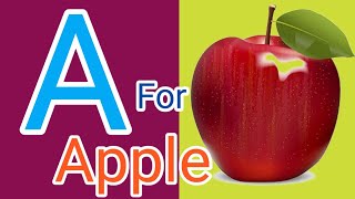 A B C D E F G H I J K L M N O P Q R S T U V W X Y Z ll Phonics Alphabet song abcd ll A for Apple 🍎 [upl. by Eniamahs]