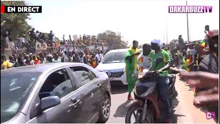 EN DIRECT  Accueil populaire des Lions du Sénégal à laéroport LSS de Dakar [upl. by Madelina]