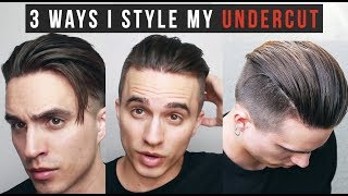 3 Different Ways I Style My Undercut  Hair Length Update 11918 [upl. by Ailedroc]