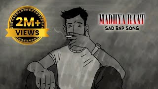 MADHYA RAAT MK MOKTAN ANIMATED SAD RAP VIDEO NEW NEPALI SONG 20222079 mkmoktan [upl. by Claresta]