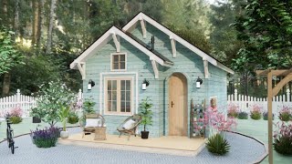 Unique 16x25 ft Wooden Tiny House Innovative Design amp Smart Living Solutions [upl. by Amalie]