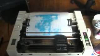 Panasonic KXP1090 Dot Matrix Printer Sound Effects  20120620  Brantford Ontario [upl. by Maje]