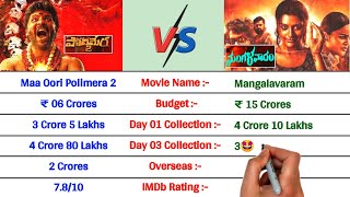 Mangalavaram vs Polimera 2 Box Office Day 3 Collection  Mangalavaram Collection [upl. by Schug715]