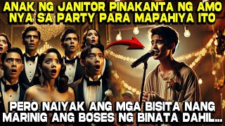 Anak ng Janitor Pinakanta ng Amo nya sa Party Mapahiya sya Pero [upl. by Ejrog]