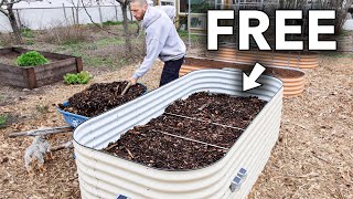 Fill Your Raised Garden Bed for FREE 😮 [upl. by Beach845]