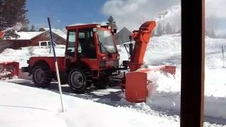 Holder Tractor Blowing Snow [upl. by Rissa]