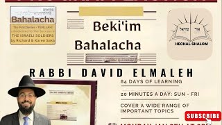 Bekiim Bahalacha 3 Day 50 Siman 8 Wearing the tzitzit inside or out [upl. by Nerin]